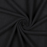 BLACK - COTTON FLEECE - Organic Cotton Euro Knit