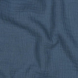 DOUBLE GAUZE - INDIGO - 100% ORGANIC COTTON