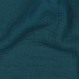 DOUBLE GAUZE - PETROL - 100% ORGANIC COTTON