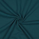 DOUBLE GAUZE - PETROL - 100% ORGANIC COTTON