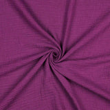 DOUBLE GAUZE - DARK MAGENTA - 100% ORGANIC COTTON