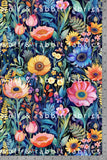 Botanica Floral  Organic Cotton/Spandex Euro Knit Jersey