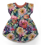 Zinnias - Organic Cotton/Spandex Euro Knit Jersey