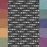 PREORDER - Moon Phases - Black - Organic Cotton/Spandex Euro Knit Jersey