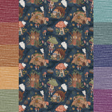 LIMITED PREORDER - Mushroom Village - Organic Cotton/Spandex Euro Knit Jersey
