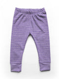Dot Stripes - Lilac - Organic Cotton/Spandex Euro Knit Jersey