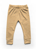 Dot Stripes - Butter - Organic Cotton/Spandex Euro Knit Jersey