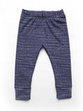 Dot Stripes - Navy - Organic Cotton/Spandex Euro Knit Jersey
