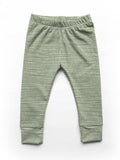Dot Stripes - Spring Green - Organic Cotton/Spandex Euro Knit Jersey