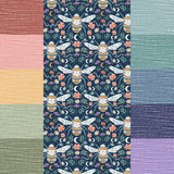 Midsummer Bee - Organic Cotton/Spandex Euro Knit Jersey