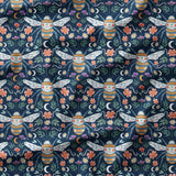 Midsummer Bee - Organic Cotton/Spandex Euro Knit Jersey