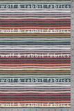 PREORDER - Neutral Pastel Stripes - Dark - Organic Cotton/Spandex Euro Knit Jersey