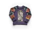 Stained Glass Stripes - Organic Cotton/Spandex Euro Knit Jersey