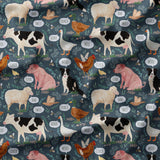 Sounds on the Farm - Organic Cotton/Spandex Euro Knit Jersey