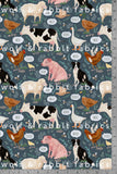 Sounds on the Farm - Organic Cotton/Spandex Euro Knit Jersey