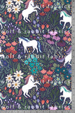 Unicorn Garden - Organic Cotton/Spandex Euro Knit Jersey