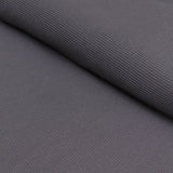 ANTHRACITE - WAFFLE - Organic Cotton/Spandex Euro Knit