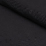 BLACK - WAFFLE - Organic Cotton/Spandex Euro Knit