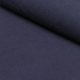 NAVY - WAFFLE - Organic Cotton/Spandex Euro Knit