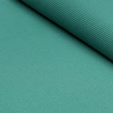 TURQUOISE - WAFFLE - Organic Cotton/Spandex Euro Knit