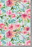 Gingham Floral - Organic Cotton/Spandex Euro Knit Jersey