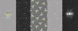 LUNA MOTH & MOON PHASE COLLECTION - GREY/BLACK - DIGITAL DESIGN FILES