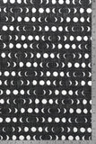 PREORDER - Moon Phases - Black - Organic Cotton/Spandex Euro Knit Jersey