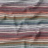 PREORDER - Neutral Pastel Stripes - Dark - Organic Cotton/Spandex Euro Knit Jersey