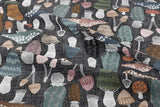 PREORDER - Neutral Mushrooms - Organic Cotton/Spandex Euro Knit Jersey
