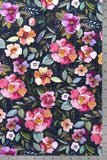 PREORDER - Victorian Rose - Dark - Organic Cotton/Spandex Euro Knit Jersey